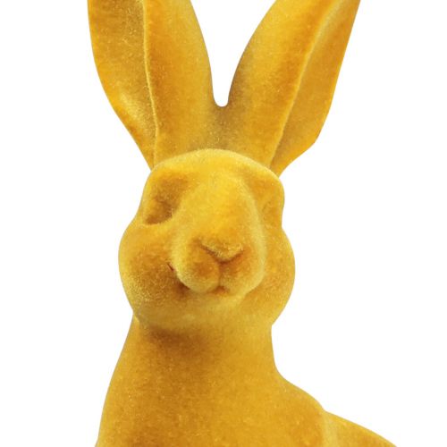 Artikel Paashaas decoratief konijnfiguur curry Paashaaspaar 16cm 2 st