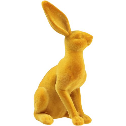 Artikel Paashaas decoratief konijnfiguur curry Paashaaspaar 16cm 2 st