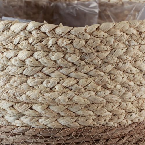 Artikel Mand met handvatten plantenmand zeegras jute Ø23cm H20cm