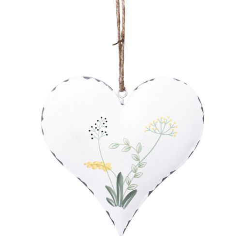 Artikel Hartjes om op te hangen van metaal in landelijke stijl 13cm×13cm 4 st