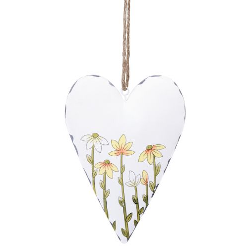Floristik24 Harten Metaal Wit om op te hangen Landelijke stijl 14×1.5×20cm 2 st.