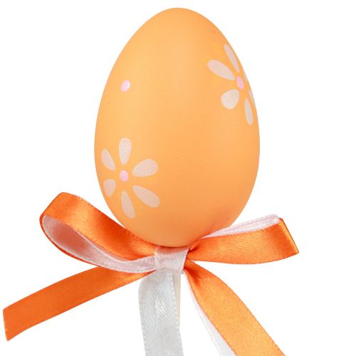 Artikel Paaseieren decoratieve bloempluggen decoratieve pluggen gekleurd 6cm 12 st