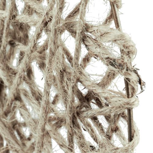 Floristik24 Decoratieve ringkrans bekleed met metalen natuurvezel zomerdecoratie Ø30cm