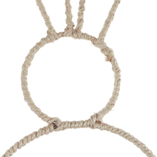 Artikel Paashaas decoratielus naturel Paasdecoratie konijn 20×40cm 4 st