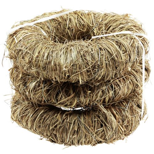 Floristik24 Decoratieve krans hooikrans natuurlijke krans zomerkrans Ø20cm 3 st