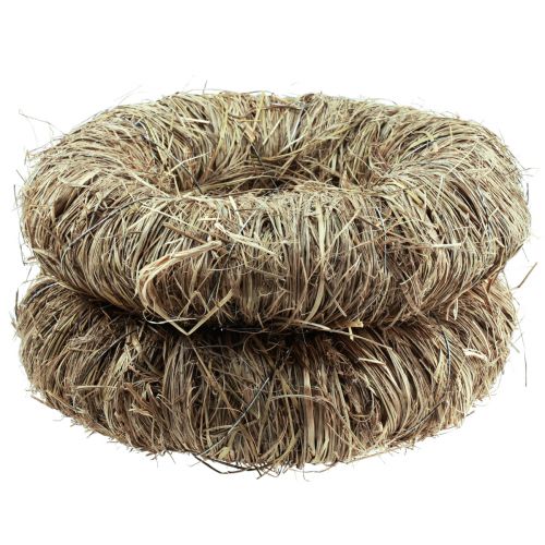 Artikel Decoratieve krans hooikrans natuurlijke krans zomerkrans Ø27cm 2 st