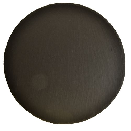 Natuurleisteen bord rond stenen dienblad zwart Ø20cm 4 st