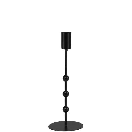 Artikel Stokkandelaar kandelaar zwart metaal Ø7cm H19,5cm