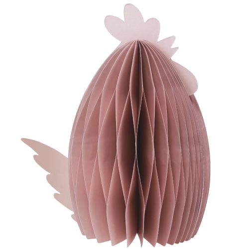 Artikel Decoratie Kip Wit Oranje Honingraat Figuren Pasen 19×12×20cm 2 st