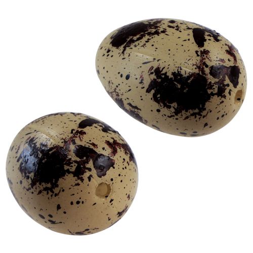 Floristik24 Kunstkwarteleitjes Decoratieve eieren Groen Kunststof 4cm 24 st