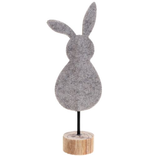 Artikel Statafeldecoratie paashaas decoratie vilt grijs 50cm