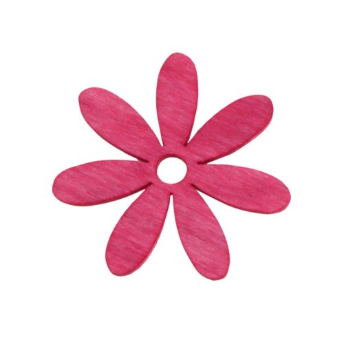 Artikel Strooidecoratie hout bloemen tafeldecoratie zomer kleurrijk Ø4cm 72 st