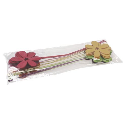Artikel Lentedecoratie bloempluggen hout bloesem 30,5cm 18 st