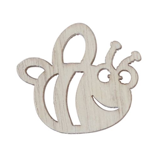 Artikel Strooidecoratie houten bijendecoratie tafeldecoratie zomer 4×3,5cm 72 st