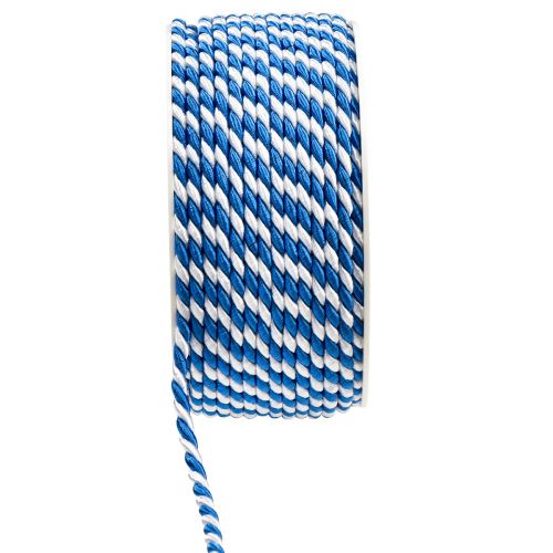 Floristik24 Koord blauw wit cadeaulint sierkoord sierlint 25m