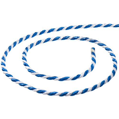 Artikel Koord blauw wit cadeaulint sierkoord sierlint 25m