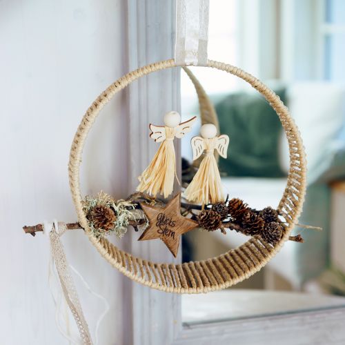 Floristik24 Decoratieve jute ophangringen Ø 29cm – natuurlijk design voor creatieve wanddecoratie 2 stuks
