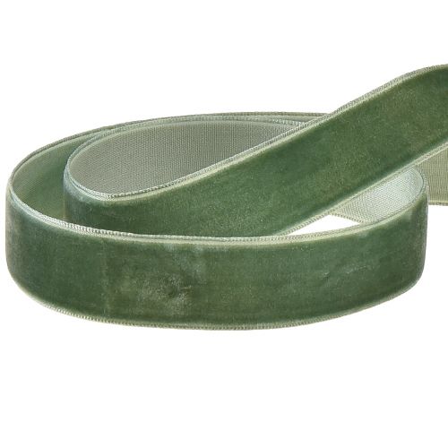 Artikel Fluwelen lint groen decoratief lint fluwelen cadeaulint B20mm L10m