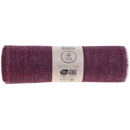 Artikel Tafelloper jute jute lint tafellint wijnrood 30cm 5m