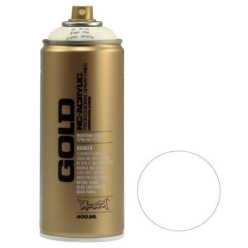 Floristik24 Spuitverf witte verfspray Montana Gold Shock White 400ml