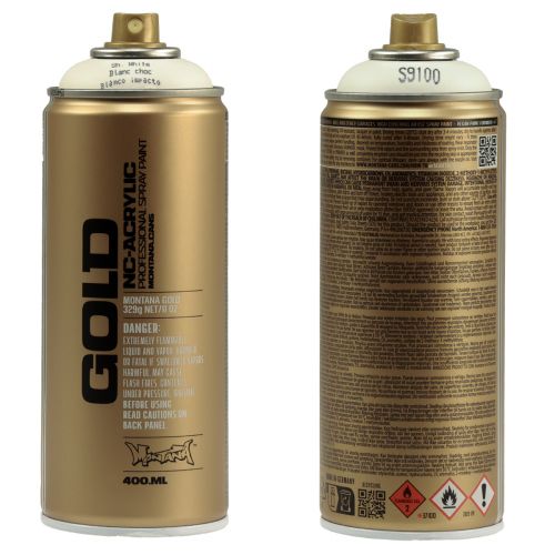 Artikel Spuitverf witte verfspray Montana Gold Shock White 400ml