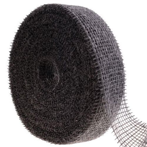 Floristik24 Jute lint, netlint, decoratief lint, jute bruin taupe, 5 cm, 40 m