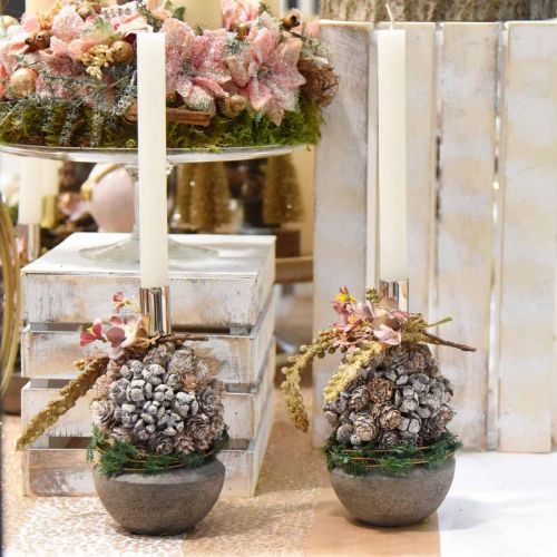 Floristik24 Kerstdecoratie kegels bol voor het ophangen van kerstboomversieringen Ø10cm