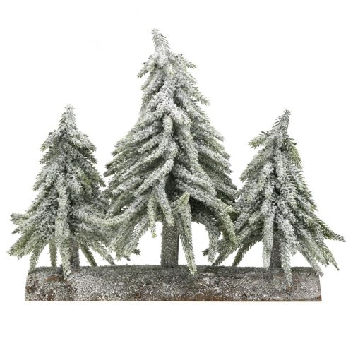 Floristik24 Mini kerstboom trio op stam kerstversiering 28cm