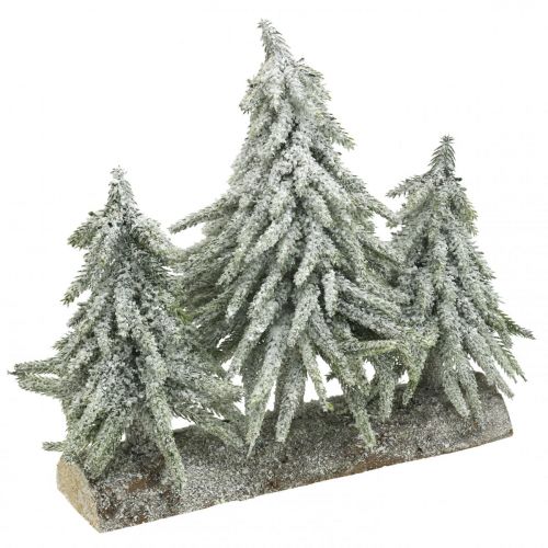 Floristik24 Mini kerstboom trio op stam kerstversiering 28cm