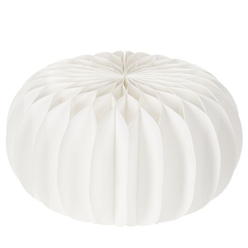Honingraat papieren ring in de vorm van een pompoen, groot formaat, voor gedroogde bloemen en herfstdecoratie, 24 cm, 4 stuks | Floristik24.nl