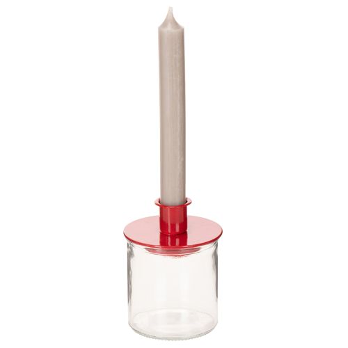 Ronde glazen theelichthouder, helder glas, 8 cm, 3 stuks | Floristik24.nl