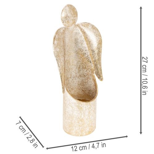 Kandelaar met engelfiguurtje,