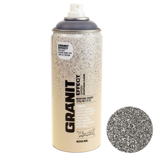Artikel Verfspray effect spray granietverf Montana spray grijs 400ml