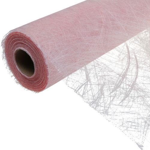 Artikel Deco fleece tafelloper Sizoweb roze 30cm 25m