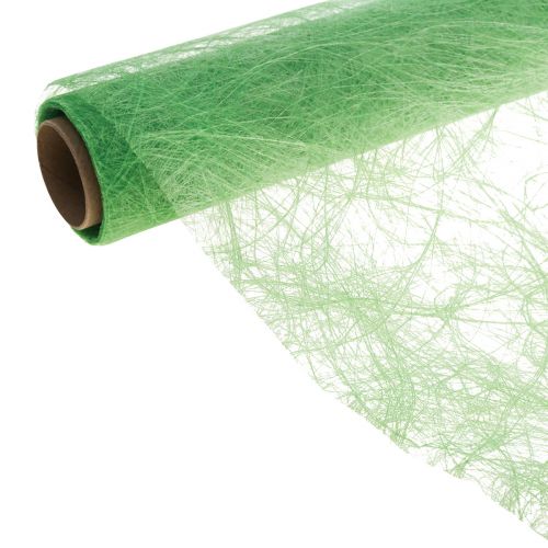 Floristik24 Deco fleece Sizoweb tafelloper lime groen 30cm 5m