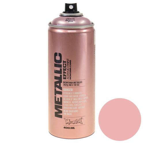 Floristik24 Verfspuit effectspray metallic lak rosé spuitbus 400ml