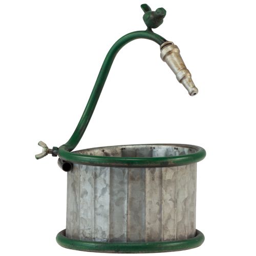 Artikel Plantenbak metalen regenton vogel balkondecoratie Ø15,5cm