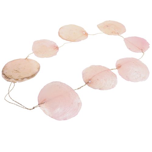 Floristik24 Schelpenslinger parelmoer schelpenslinger Capiz roze L108cm