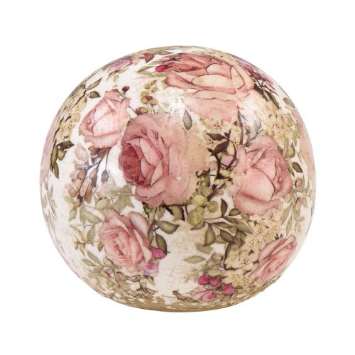 Floristik24 Keramiek bol met rozen keramiek sieraardewerk Ø9,5cm