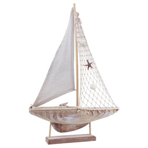 Floristik24 Decoratie zeilschip zeilboot maritieme decoratie 31,5×5,5×48cm