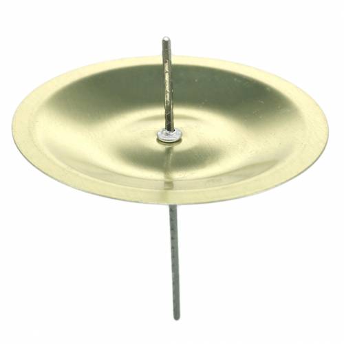 Floristik24 Kaarsenhouder met doorn goud Ø5cm 36 st
