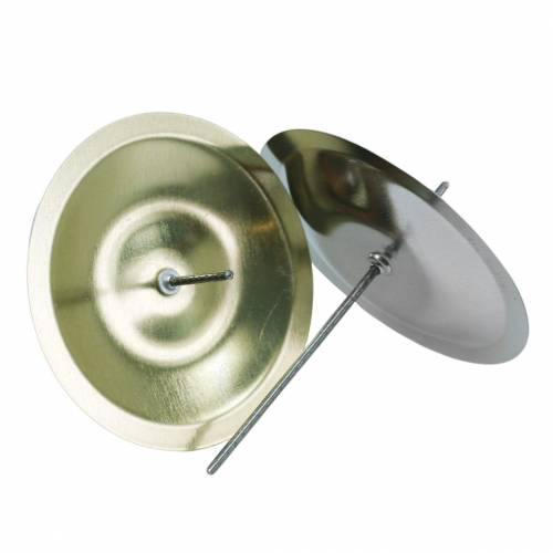 Floristik24 Kaarsenhouder met doorn goud Ø5cm 36 st
