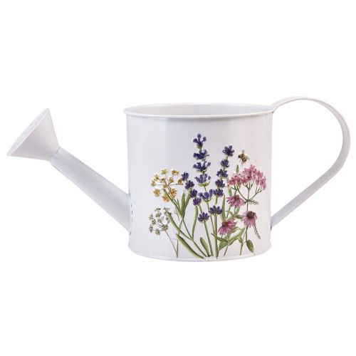 Artikel Gieter metaal voor plantenpot wit 13,5cm