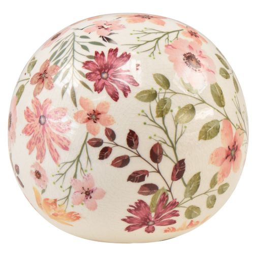 Floristik24 Keramiek bol met bloemen keramiek sieraardewerk 12cm