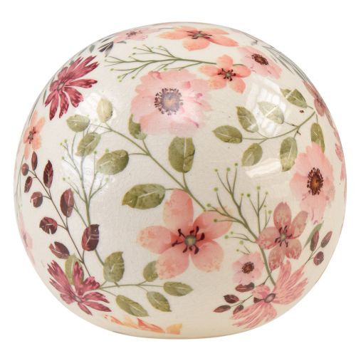 Floristik24 Keramiek bol met bloemen keramiek sieraardewerk 12cm