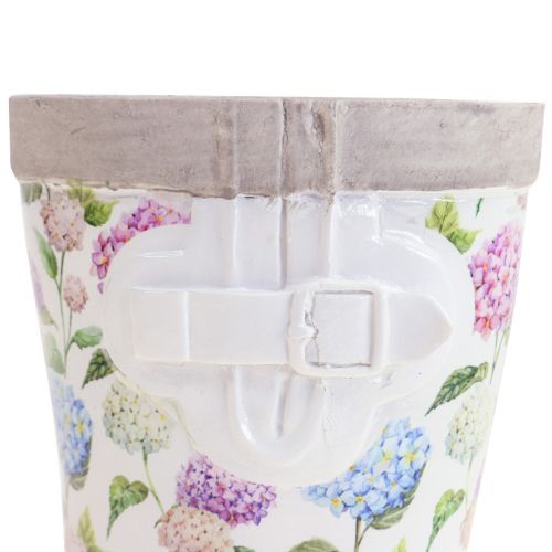 Floristik24 Rubberen laarzen bloempot plantenbak keramiek look H17.5cm