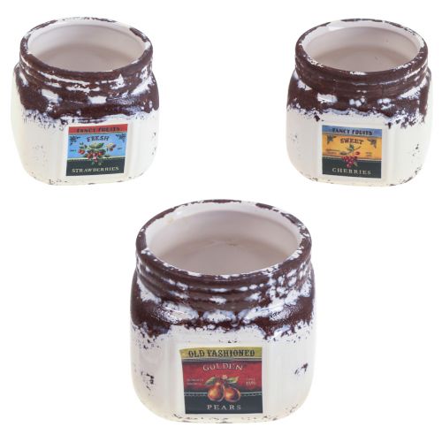 Artikel Cachepot keramiek keukendecoratie jampot 7×7,5cm 3st