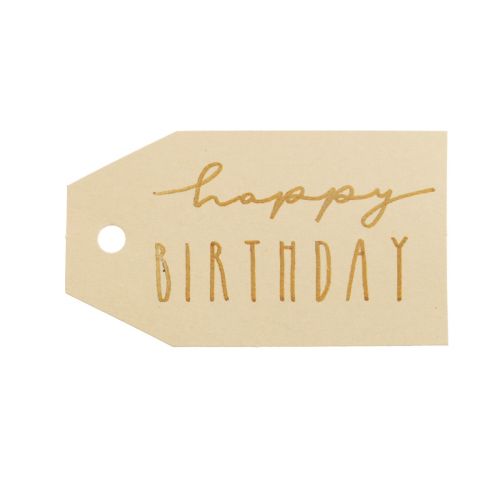 Artikel Cadeaukaartjes bedrukt papier Happy Birthday 4×7cm 24 st