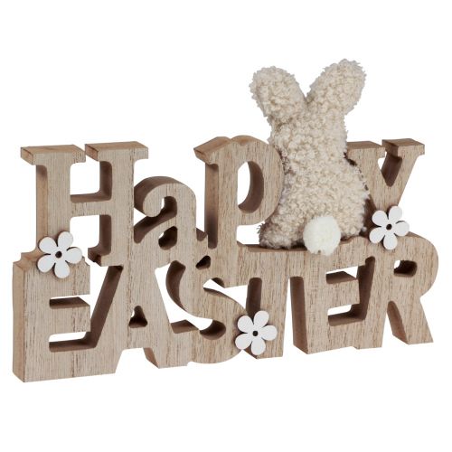 Artikel Paasdecoratie “Happy Easter” houten paasdecoratie voor plank 24cm