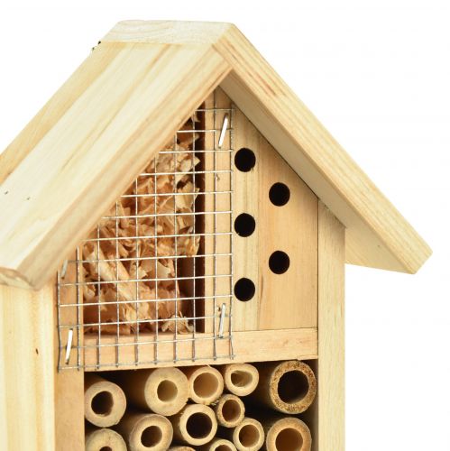 Artikel Insectenhotel natuurlijk insectenhuis hout 14cmx8cmx26cm